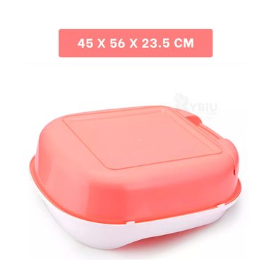 BANDEJA GATOS RYBIU MA30897 DURADERA PORTATIL ROSADO + BANDERITAS ADHESIVAS