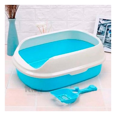 ARENERO GATOS RYBIU MA30898 ABIERTO CELESTE + PAPEL REGALO