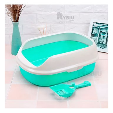 ARENERO GATOS RYBIU MA30899 ABIERTO VERDE AGUA + PAPEL REGALO