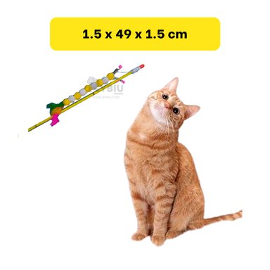 BASTON GATOS RYBIU UTIL AMARILLO + REGALO LIGAS PEINAR