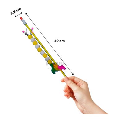 BASTON ANIMALES RYBIU AMARILLO + LIGAS REGALO