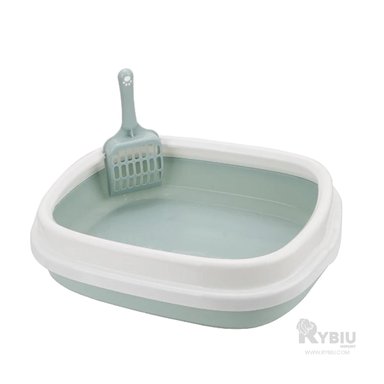 BANDEJA GATOS RYBIU MA30901 FUNCIONAL CELESTE + BANDERITAS ADHESIVAS