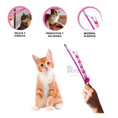 VARITA CREATIVA MININOS RYBIU EN ROSADO + PAPEL REGALO