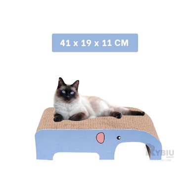 RASPADOR GATOS RYBIU UTIL MARRON + REGALO LIGAS PEINAR