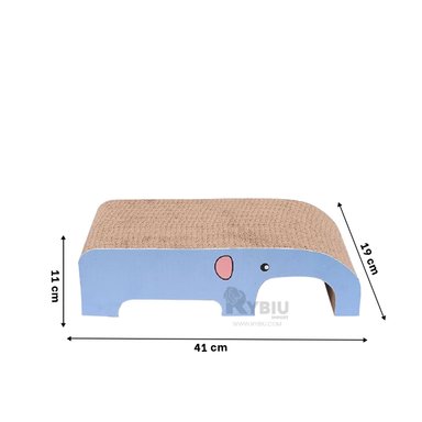 RASPADOR FELINOS RYBIU PRACTICO MARRON + LIGAS REGALO