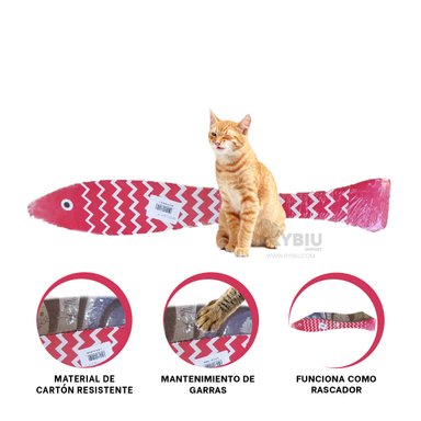 ARAÑADOR MASCOTAS RYBIU RECICLABLE MARRON + AGENDITA