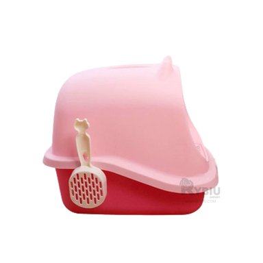 ARENERO GATOS RYBIU MA30918 CAJA ARENA SANITARIA ROSADO + STICKERS - 4