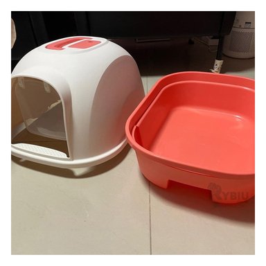 ARENERO GATOS RYBIU MA30915 CAJA ARENA SANITARIA ROJO + STICKERS