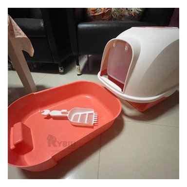 ARENERO GATOS RYBIU MA30915 DISEÑO DINAMICO ROJO + PAPEL REGALO