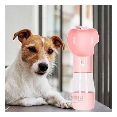 DISPENSADOR PERRO MA29112 RYBIU FORMA MANZANA ROSADO + PAPEL REGALO