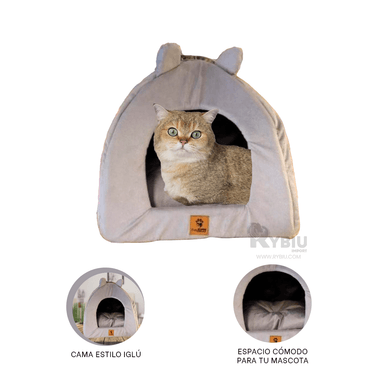 COLCHÓN PERROS Y GATOS MA29107 RYBIU IGLU PLOMO TALLA L + REGALO AGENDITA