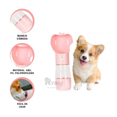 MÁQUINA AGUA PERRO MA29112 RYBIU SENCILLA ROSADO + BANDERITAS ADHESIVAS