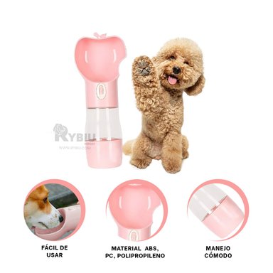 MÁQUINA AGUA PERRO MA29112 RYBIU CANES ROSADO + POST-IT ADHESIVOS