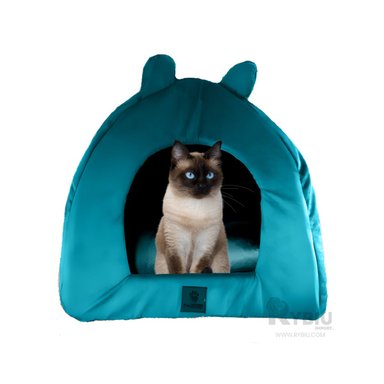 CAMA MASCOTAS MA29106 RYBIU IGLU UTIL EN VERDE AGUA TALLA L + GIFT STICKERS