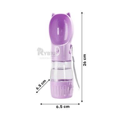 BOTELLA PERRO MA29119 RYBIU DISPENSADORA LILA + REGALO LIGAS PEINAR