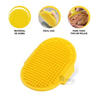 CEPILLO RYBIU MA29128 GOMA MASCOTA AMARILLO + REGALO AGENDITA