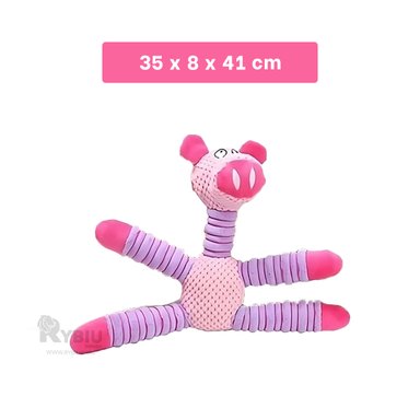 JUGUETE FELPA PERROS Y GATOS MA29653 DIVERTIDO MASCOTAS ROSADO + AGENDITA RYBIU