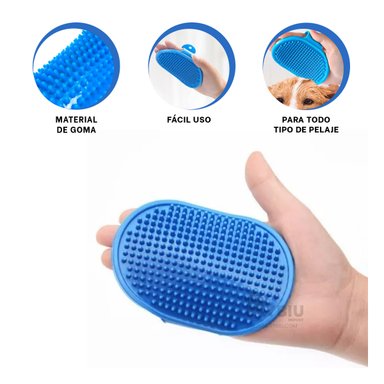 CEPILLO RYBIU MA29129 FLEXIBLE SUAVE MASCOTA CELESTE + GIFT MINIAGENDA