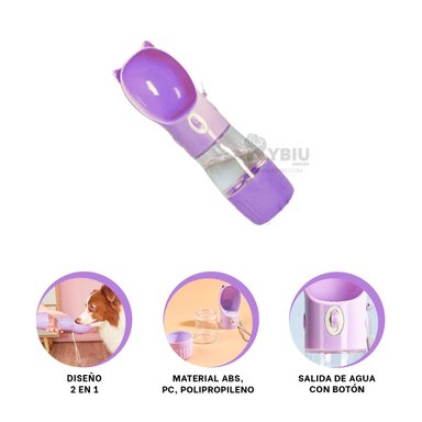BEBEDERO PERROS MA29119 RYBIU MULTIUSO LILA + GIFT MINIAGENDA