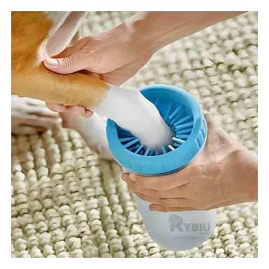 CEPILLO PERROS RYBIU MA29654 HIGIENICO PATAS CELESTE + STICKERS