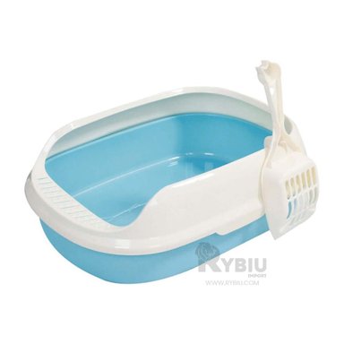 BAÑO GATOS RYBIU MA30907 FELINO TRANSPORTABLE AZUL + ENVOLTORIO REGALO - 4