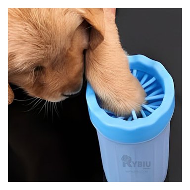 CEPILLO PERROS RYBIU MA29654 RESISTENTE ASEO PATAS CELESTE + MINIAGENDA