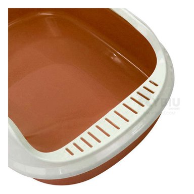 ARENERO GATOS RYBIU MA30908 CAJA ARENERA FLANCO MEDIO MARRON + GIFT MINIAGENDA