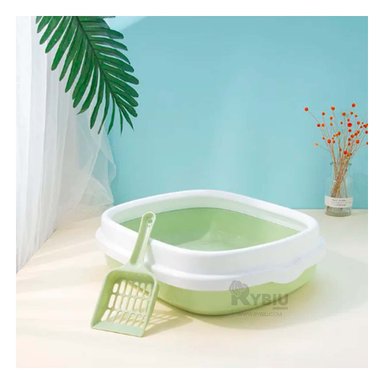 ARENERO GATOS RYBIU MA30906 INNOVADOR GATUNOS 40X33X11 VERDE + PAPEL REGALO