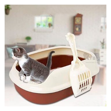 ARENERO GATOS RYBIU MA30908 COSTADOS ESPATULA MARRON + PAPEL REGALO