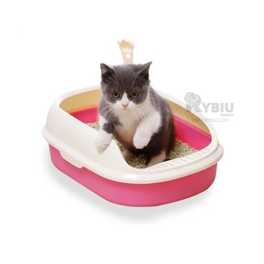 BANDEJA GATOS RYBIU MA30909 COMODA ROSADO + BANDERITAS ADHESIVAS