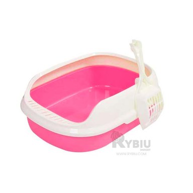 ARENERO GATOS RYBIU MA30909 CAJA ARENERA FLANCO MEDIO ROSADO + MINIAGENDA
