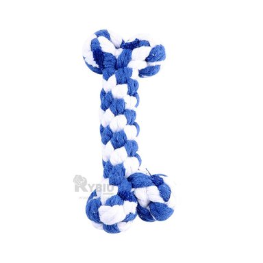 JUGUETE ALGODÓN PERROS MA29938 CUERDA AZUL + PAPEL REGALO RYBIU