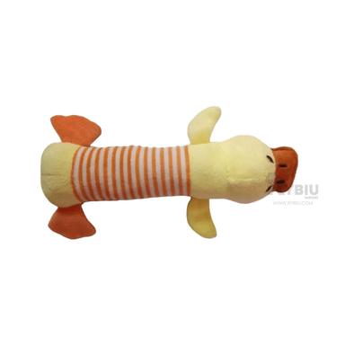 PELUCHE PERROS MA29951 CON SONIDO FORMA PATO Y PICO MARRON + MINIAGENDA RYBIU