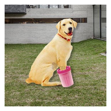 LIMPIADOR PERROS RYBIU MA29655 CERDAS SUAVES ROSADO + PAPEL REGALO