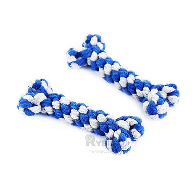 HUESO JUGUETE ALGODÓN PERROS MA29938 JUEGO VIGOROSO ANIMALES AZUL + REGALO AGENDITA RYBIU