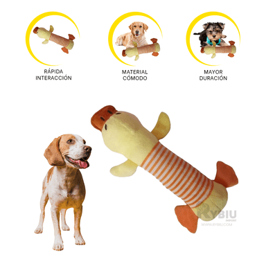 PELUCHE PERROS MA29951 CON PICO MARRON + ENVOLTORIO REGALO RYBIU - 2