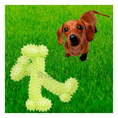 JUGUETE PERROS MA29650 LLAMATIVO VERDE LIMON + PAPEL REGALO RYBIU