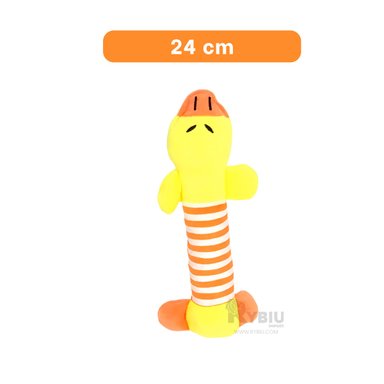 MUÑECO PERROS MA29950 CON SONIDO EN AMARILLO Y NARANJA + LIGAS REGALO RYBIU