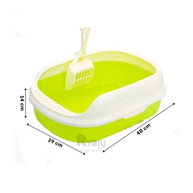 URINARIO GATOS RYBIU MA30910 PAREDES MASCOTA VERDE + STICKERS