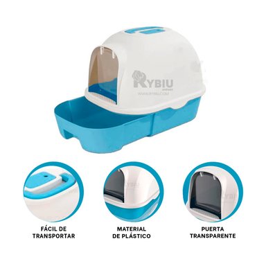 URINARIO GATOS RYBIU MA30912 PALA CELESTE + ENVOLTORIO REGALO