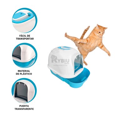URINARIO GATOS RYBIU MA30912 BANDEJA FUNCIONAL CELESTE + AGENDITA