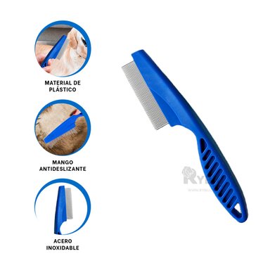 CEPILLO RYBIU MA29620 ANTIPULGAS AZUL + ENVOLTORIO REGALO
