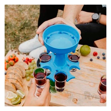 DISPENSADOR RYBIU JU30868 CELESTE TRAGOS + PAPEL REGALO