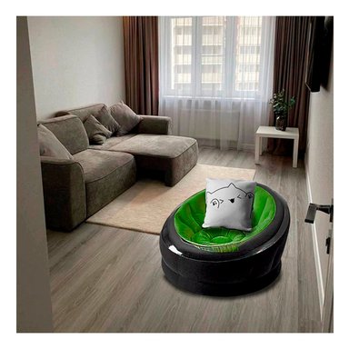 SOFA RYBIU 68582NP DISEÑO COMODO VERDE + PAPEL REGALO