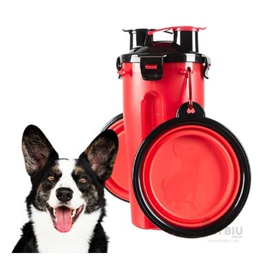 ENVASE LIQUIDOS PERRO Y GATO MA29629 RYBIU CAN ROJO + BANDERITAS ADHESIVAS