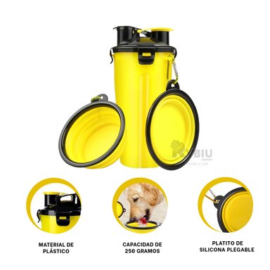 ENVASE LIQUIDOS PERRO MA29630 RYBIU CAN AMARILLO + BANDERITAS ADHESIVAS