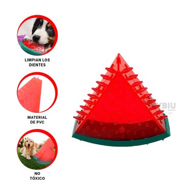 JUGUETE MASCOTAS RYBIU SANDIA FALSA JUEGO ROJO + REGALO STICKERS