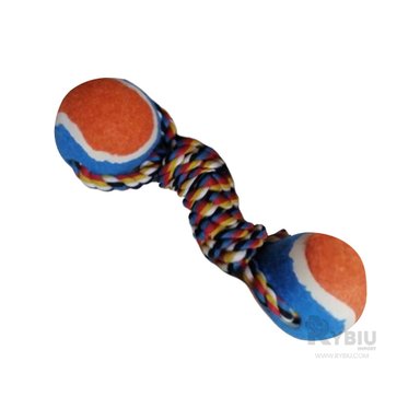 PELOTA ALGODÓN MASCOTAS RYBIU RESISTENTE NARANJA + AGENDITA