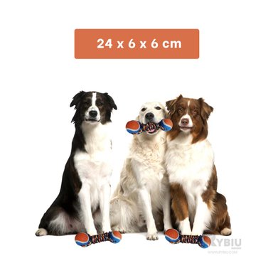 PELOTILLA ALGODÓN PERROS RYBIU EN NARANJA + REGALO LIGAS PEINAR