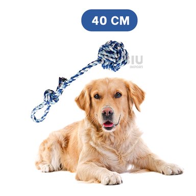 JUEGO ALGODÓN PERROS RYBIU DIVERTIDO EN AZUL Y CELESTE + REGALO LIGAS PEINAR